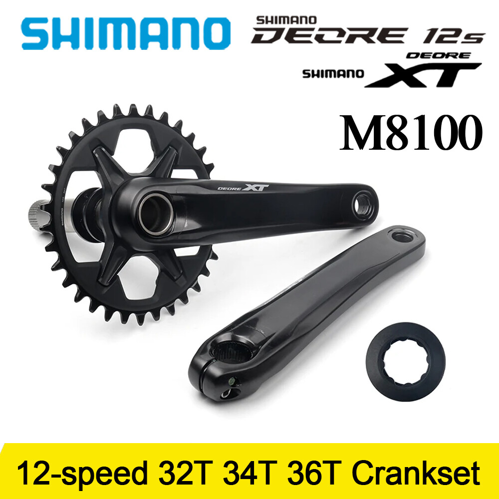 SHIMANO DEORE XT M8100 1×12 Speed 165/170/175MM Chainring 32T 34T 36T Crankset