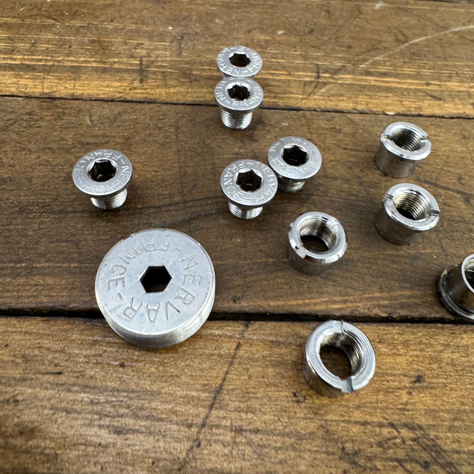 Vintage Nervar Dust Cap Single Crank Arm Chainring Bolt 1970s 1980s France