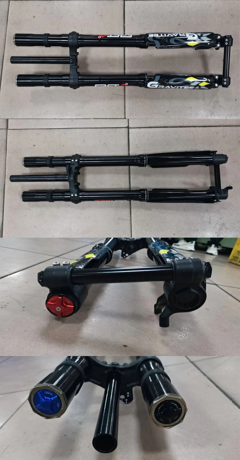 29/27.5er Electric Dirty Bike Front Suspension Air Fork 60lbs Rear Shock 265mm