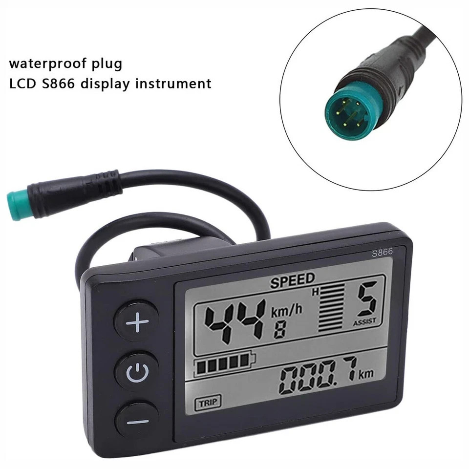 For E-Bike LCD Display 24V/36V/48V Display E-Bicycle MTB Part Electric Bike 2024