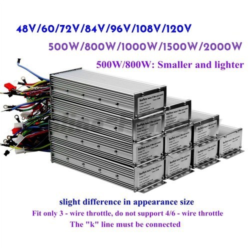 US E-bike Multiple Voltage/Power Selection Brushless DC Motor Speed Controller