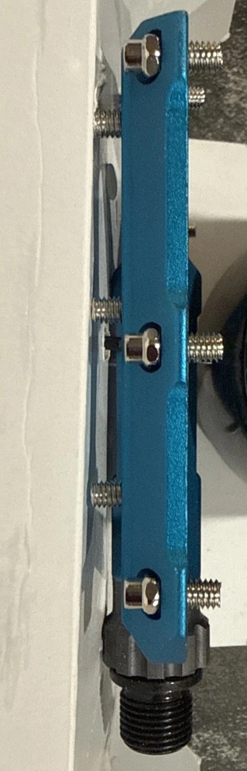 Exustar Pedals EPB557BL Turquoise Blue Aluminum 14oz/pr NIB NICE!