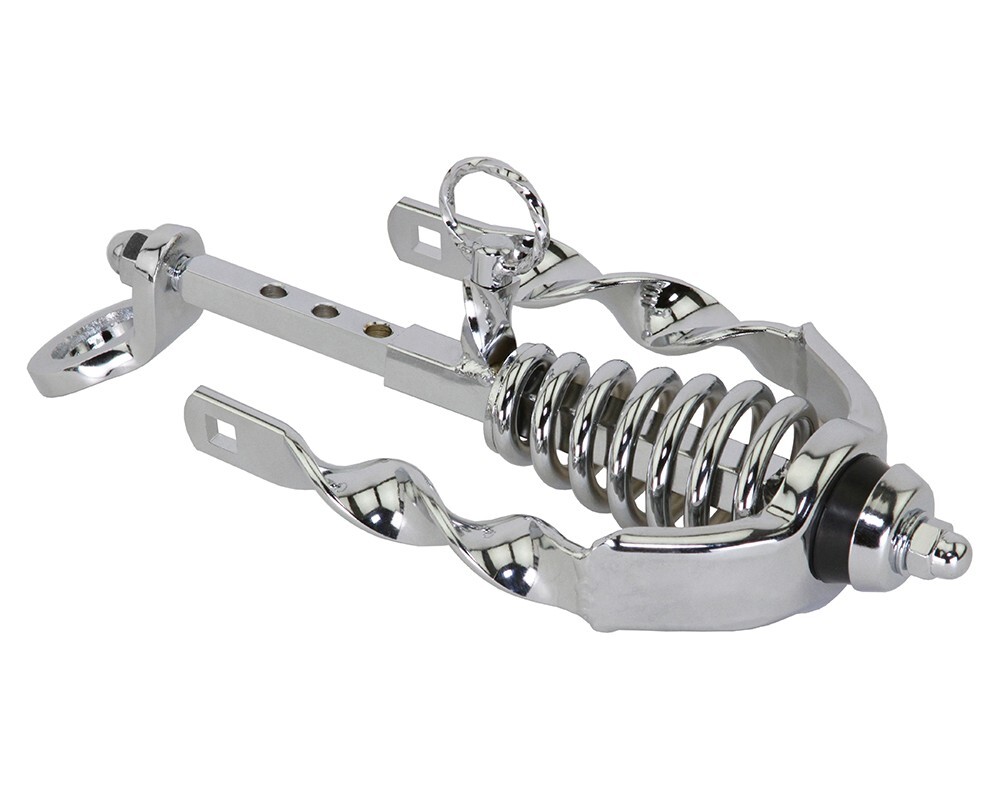 Vintage Lowrider Spring Suspension Fork Slammer FLAT Twist Kit Chrome.
