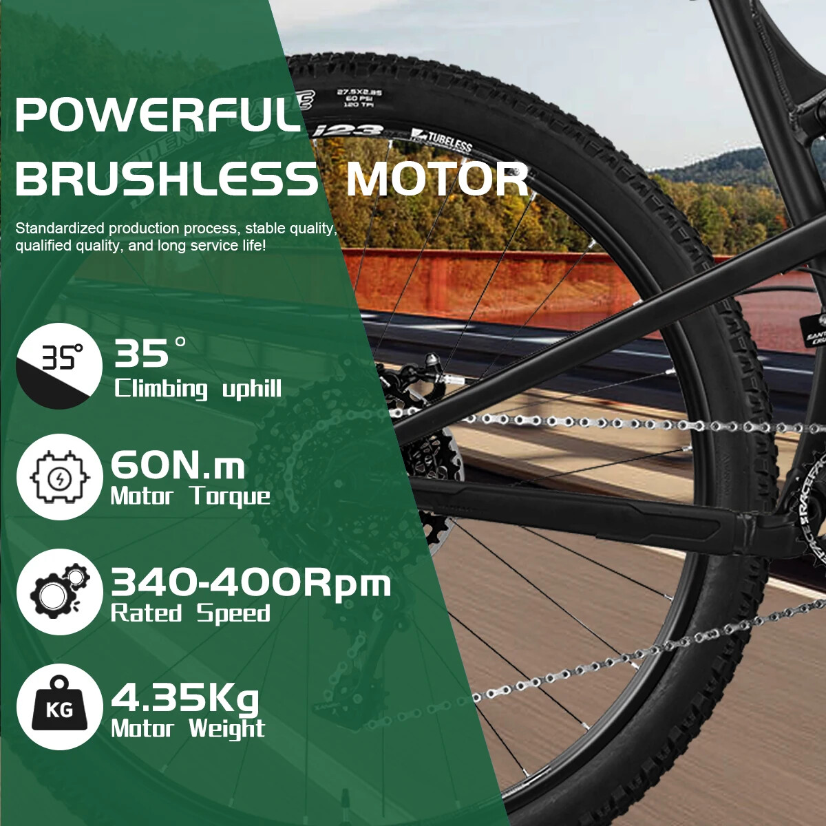 Electric Bike Fat Tire Motor 48V 750W 4.0Tire Hub Motor Wheel Dropout 170-175mm