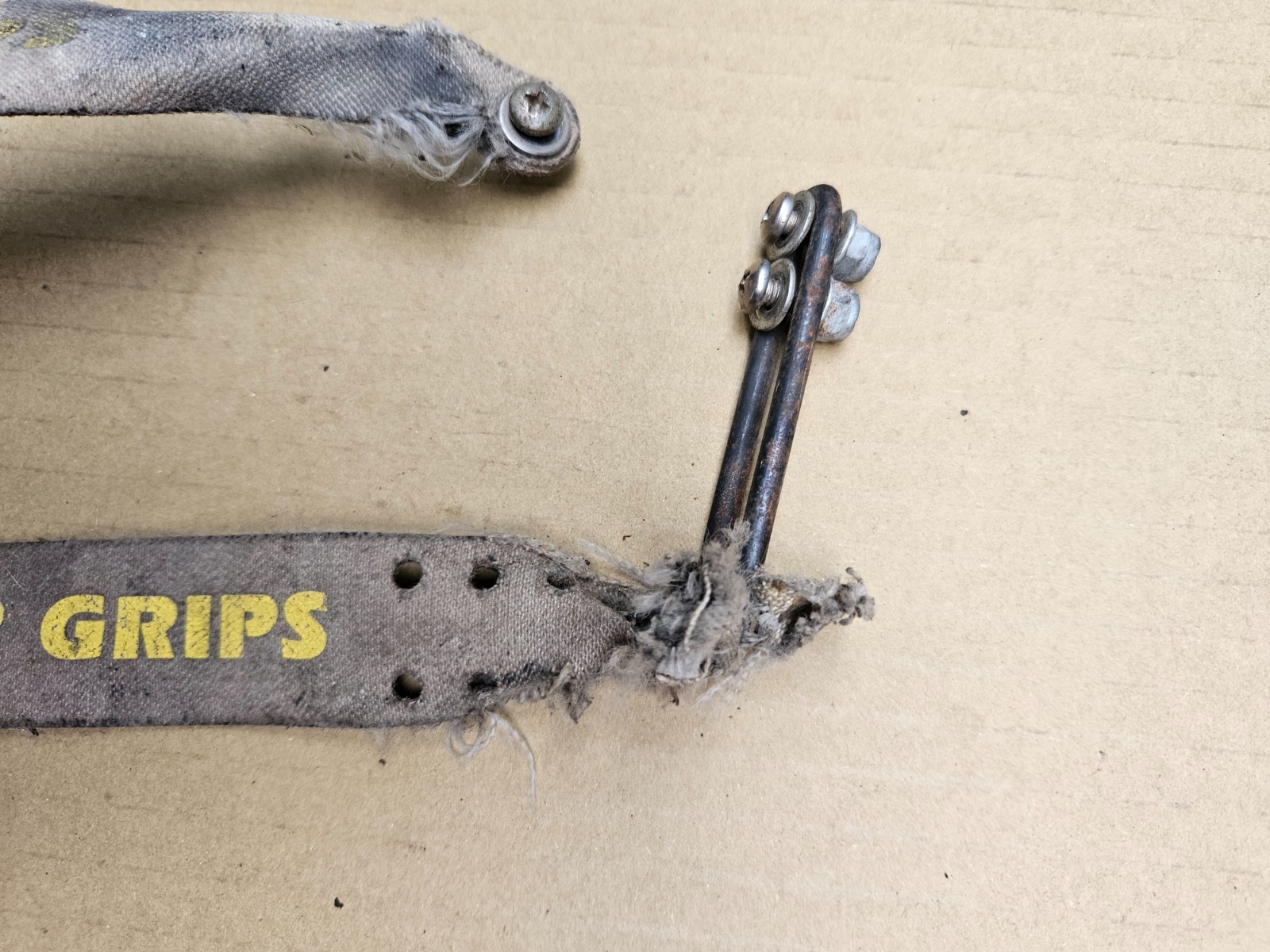 Vintage Power Grips Platform Pedal Straps Left + Right Set