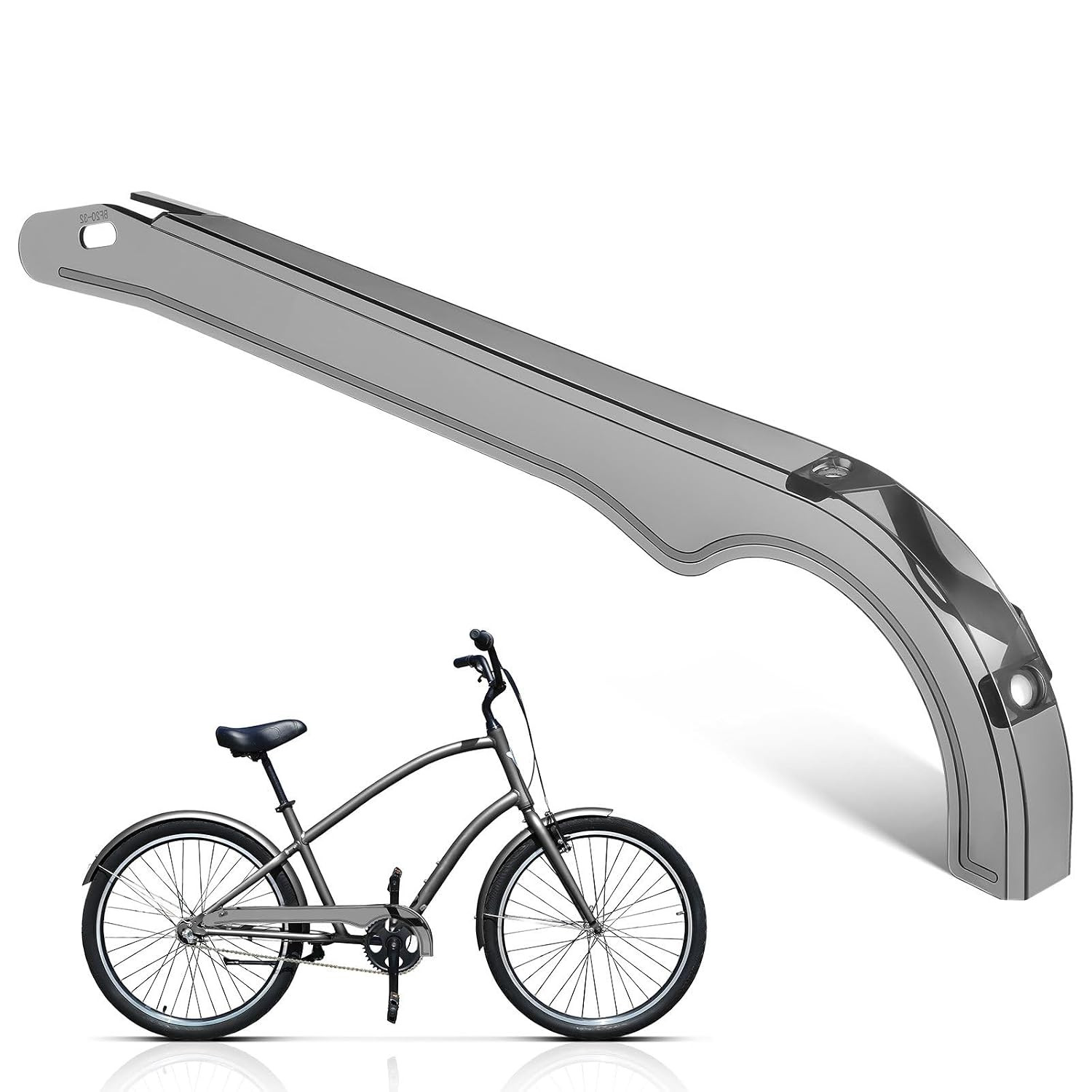 Universal Bike Chain Cover, Mountain & Road Bicycle Chain Guard Protector, Oil-P