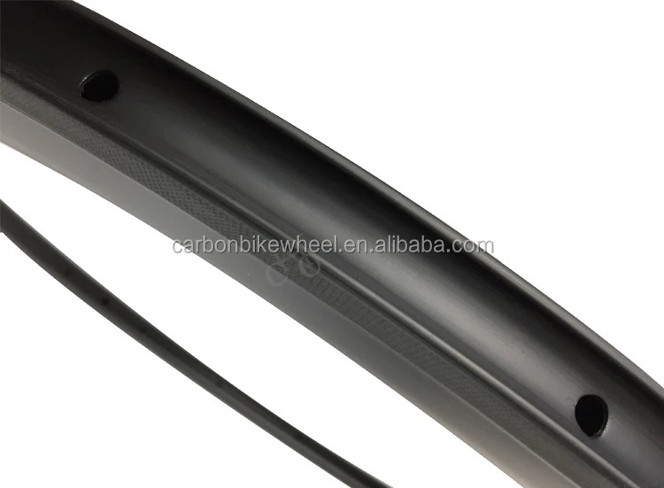 700C 23*60mm Carbon Rim Fixed Gear Road Bike Clincher UD Matte Glossy Ring