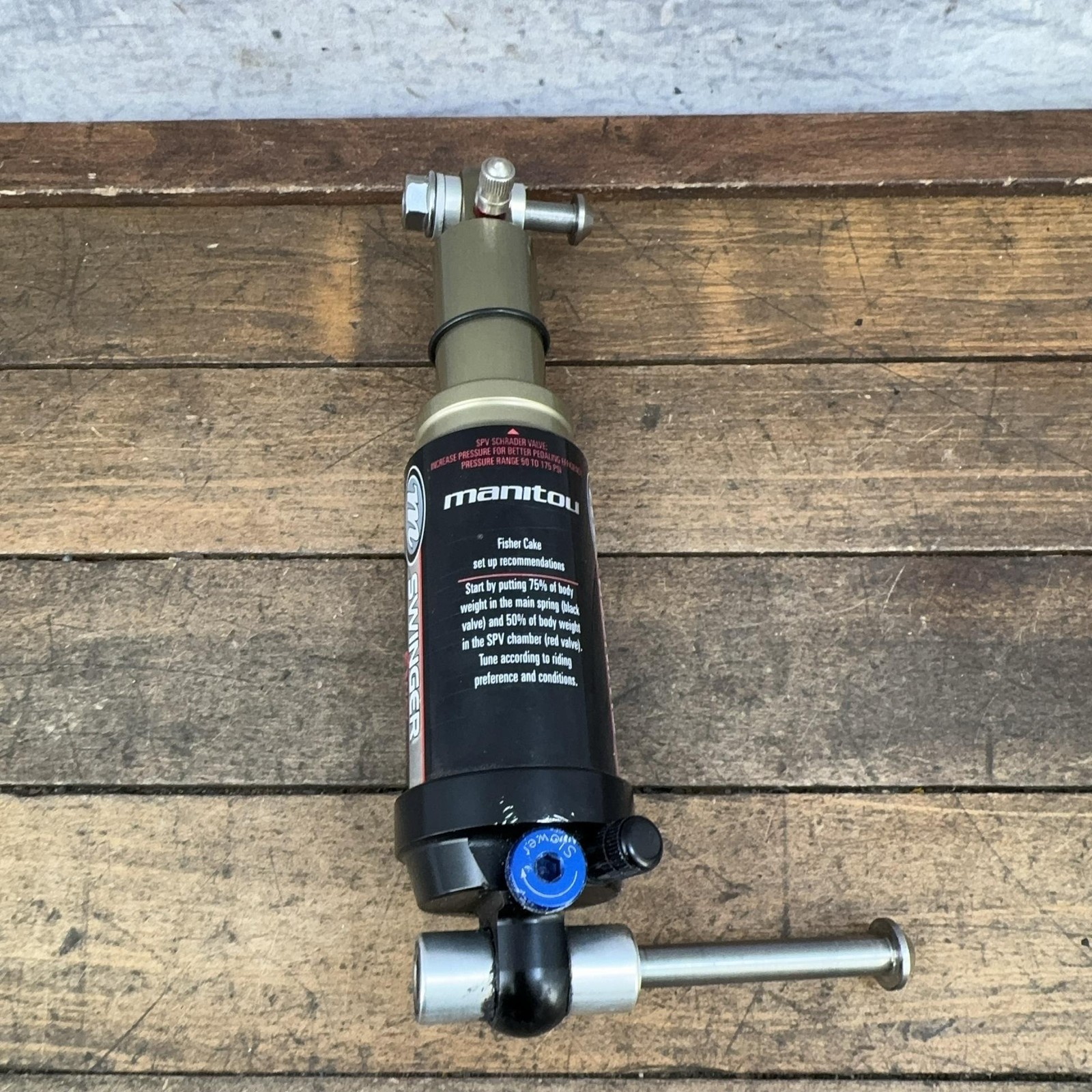Vintage Manitou Swinger 3 Way SPV Rear Air Shock 7.875 MTB Mountain Bike Black