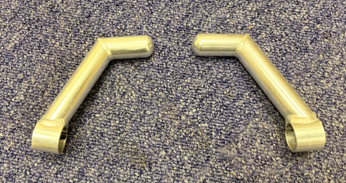 Vintage Retro Titanium MTB Bar Ends – 1996 Orange Bike Retro – Very Light 105g