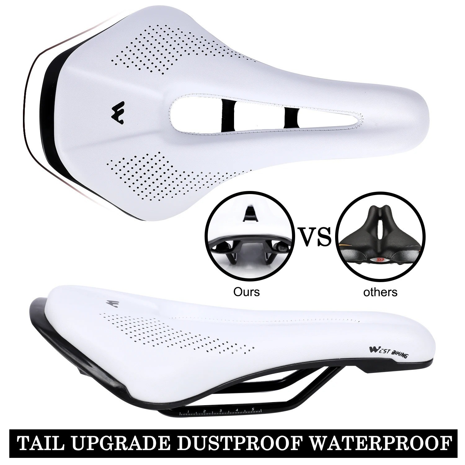 WEST BIKING Bicycle Saddle Seat Cushion Hollow MTB Road Bike Saddle