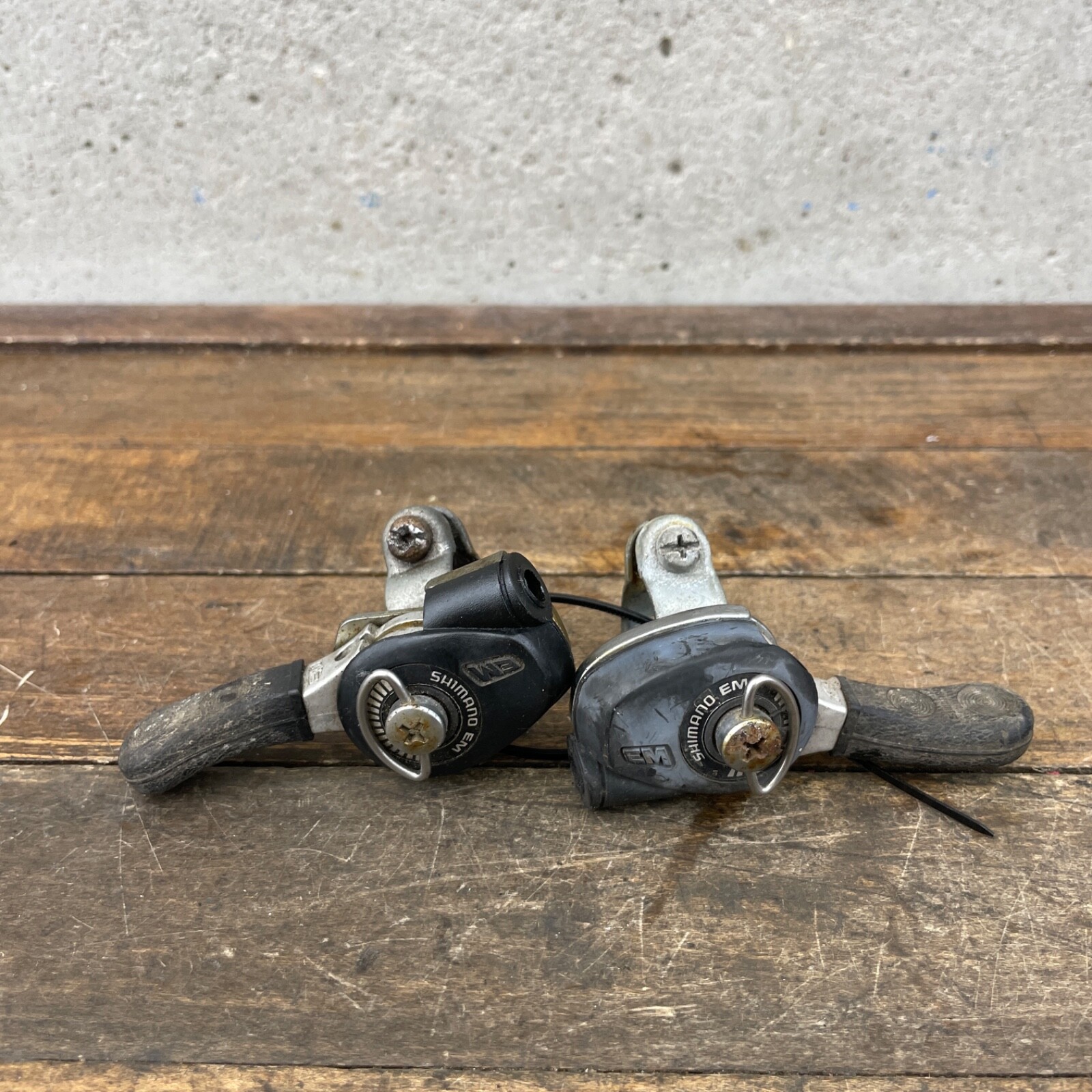 Vintage Shimano EM Thumb Shifters Left Lot 80s MTB Mountain Bike Friction Shift