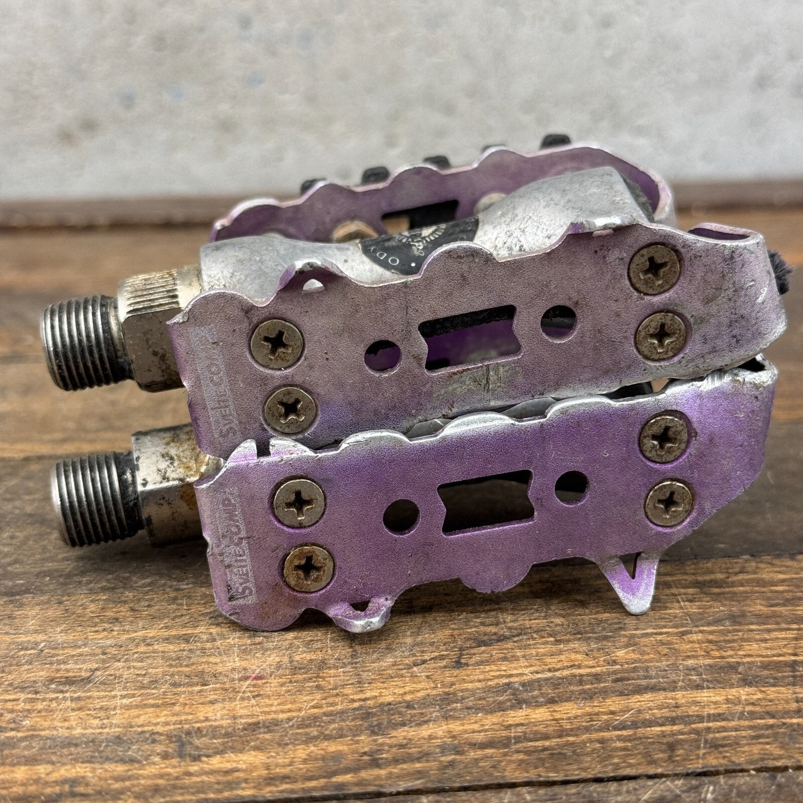 Vintage Odyssey Svelte Compe Pedals Purple MTB 1990s 90s Bike MTB 3D Violet