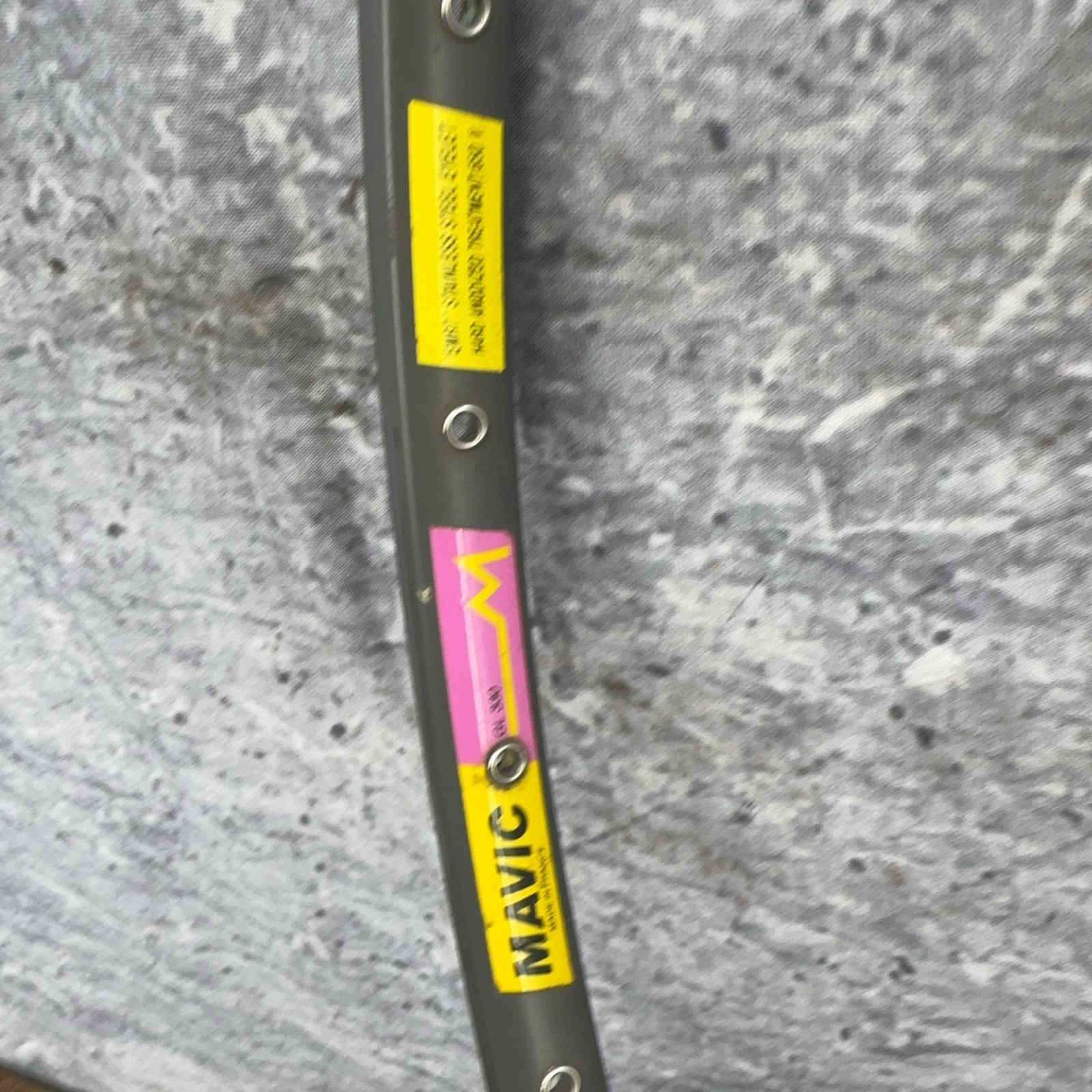 Vintage Mavic GL 330 700c TUBULAR Rim 32H Gray Presta Glue Sew Road Bike France