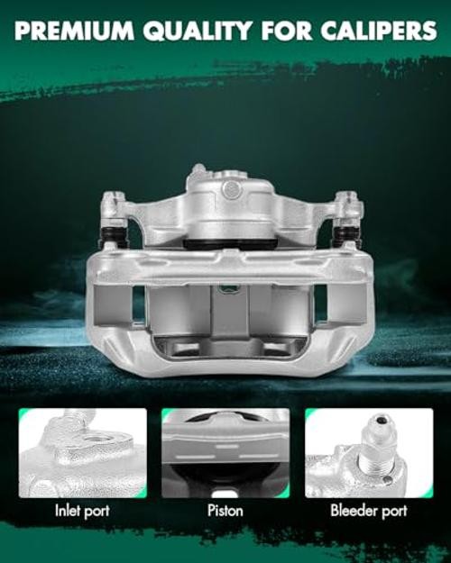 19B7158 Front Left Disc Brake Caliper w/Bracket Fit For Front Driver[19B7158]