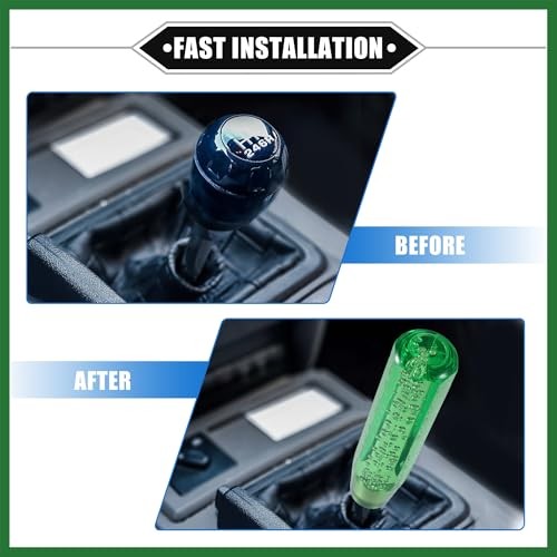 Gear Shift Knob Stick, 20cm Faux Crystal Transparent Bubble Gear Shifter