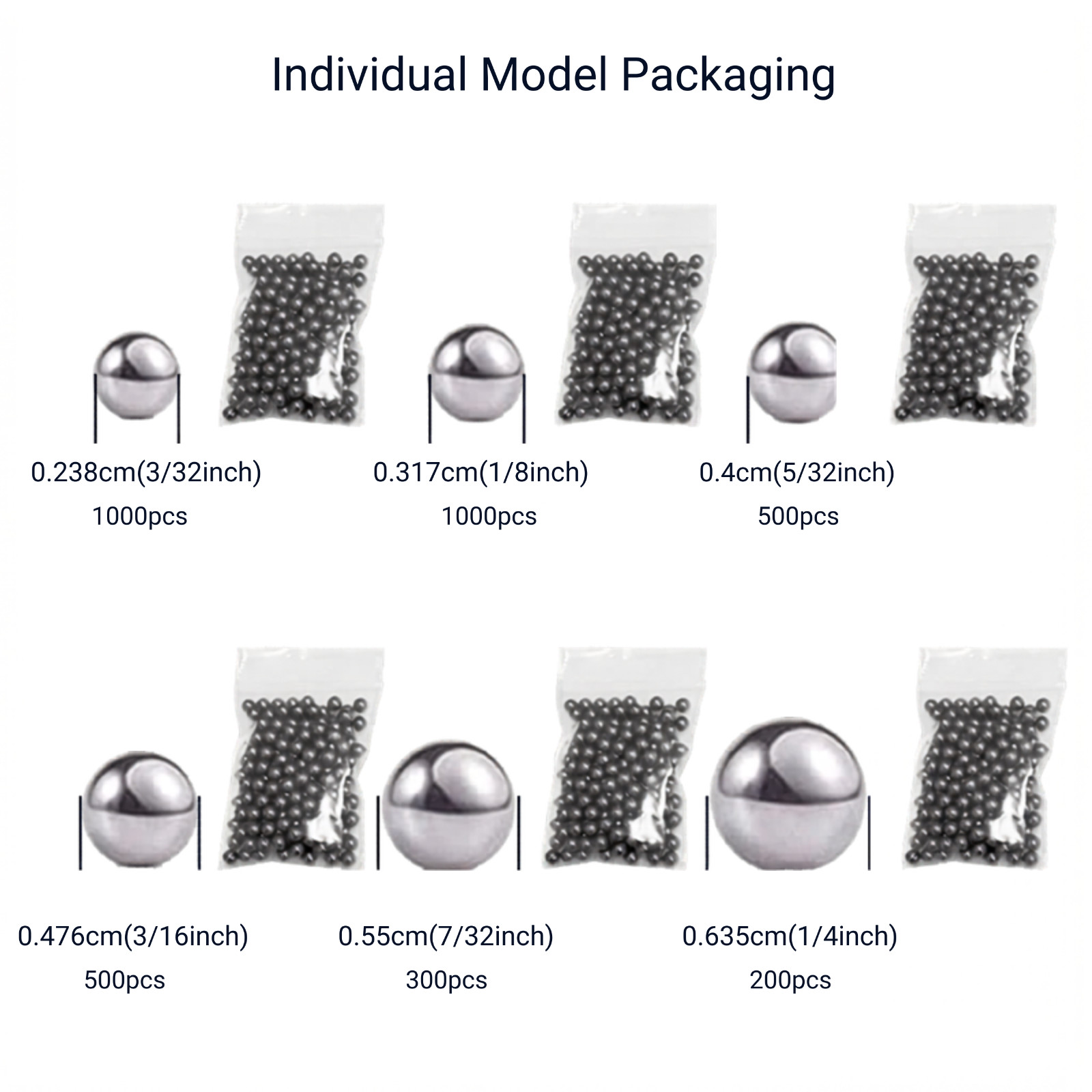 Bike Bearing Balls Kit 600PCS or Individual Sizes Chrome Steel Bicycle Repair