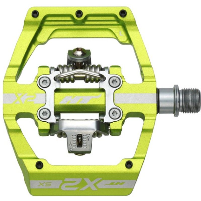 pair of pedals x2-sx green 966000154 HT-COMPONENTS BMX pedals