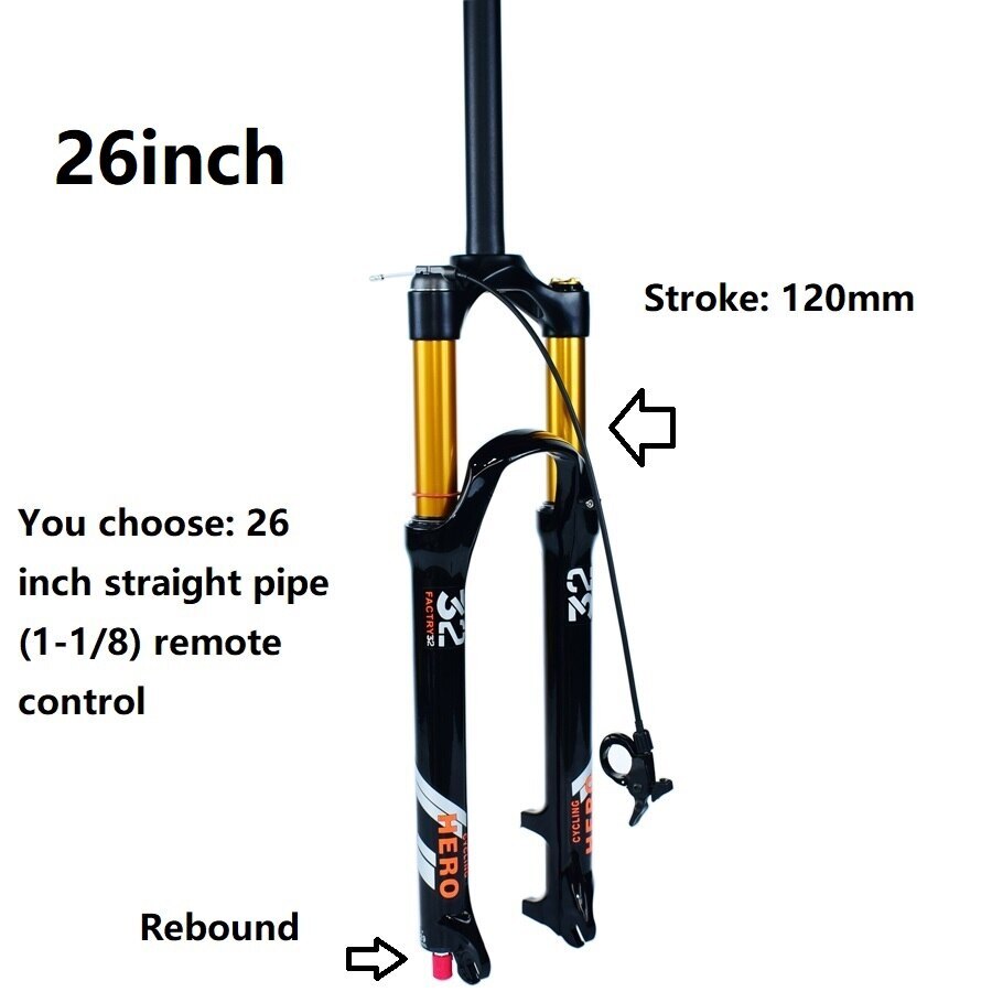 26/27.5/29inch Mountain Bike Front Suspension Air Fork Rebound Adjustment