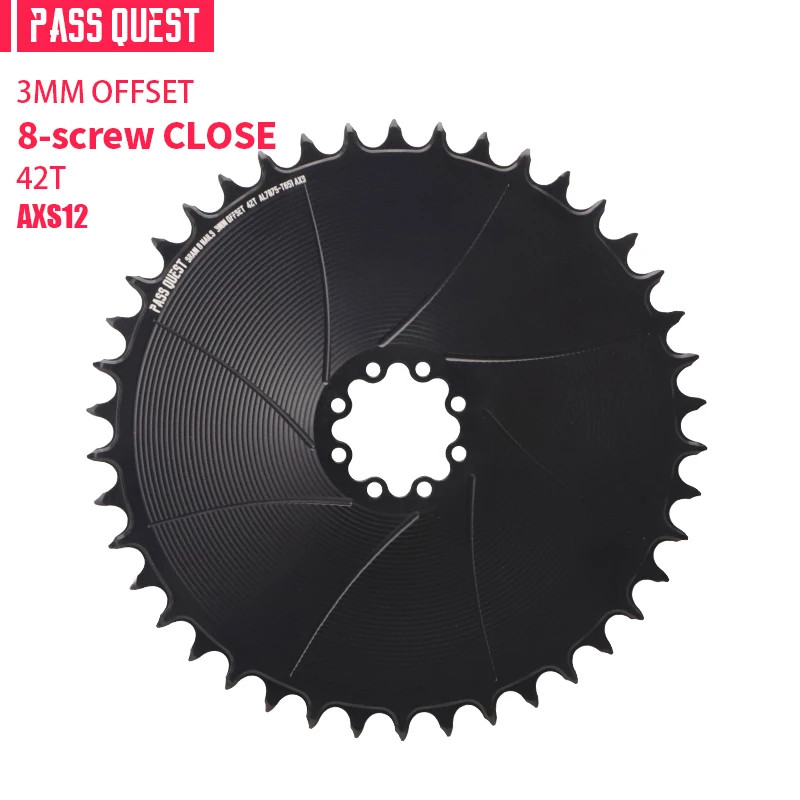 Round Narrow Wide Chainring 3mm Offest Direct Mount Crank Gravel Bike AXS 40-56T