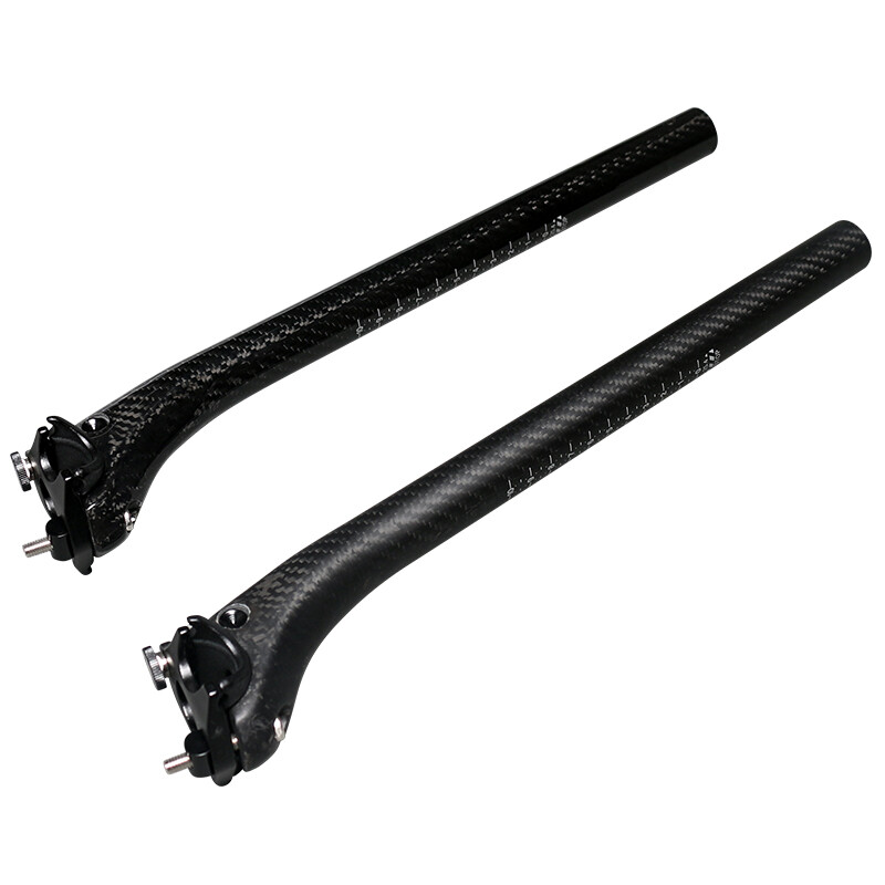 Carbon Fiber Seatpost Offset Mountain Road Bike Seatpost 25.4/27.2/30.8/31.6mm