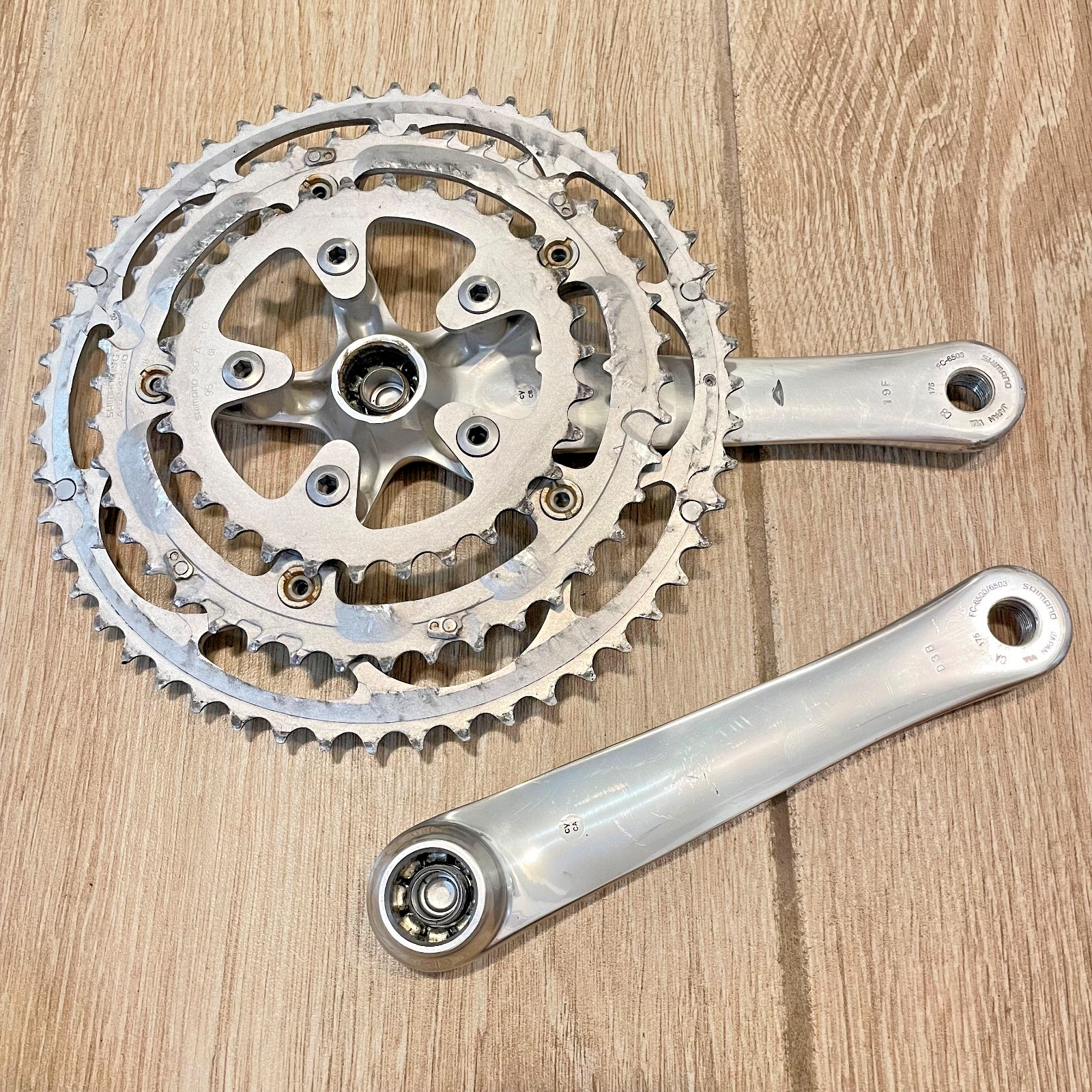 Shimano Ultegra FC-6503 3×9 Speed Road Bike Crankset 175mm 52/42/30T Triple