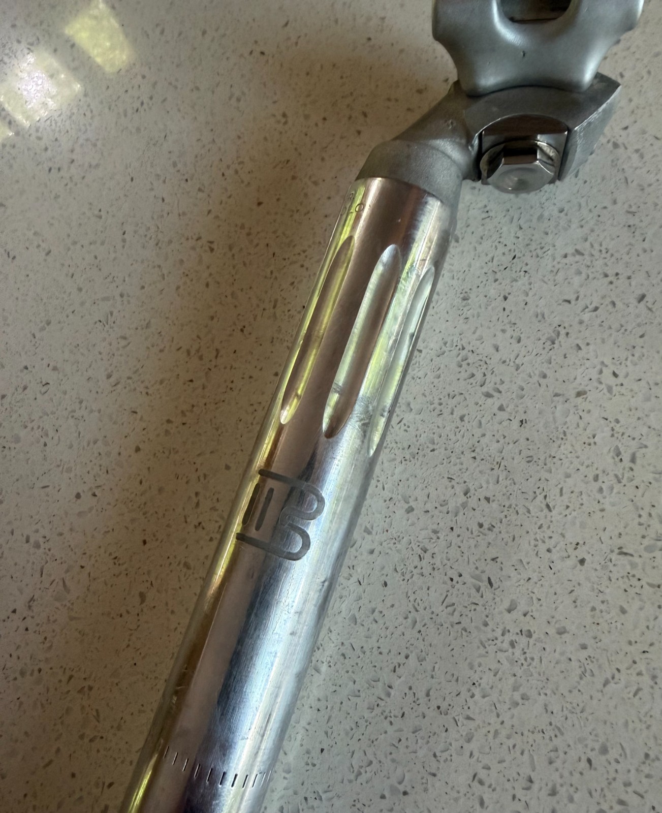 CAMPAGNOLO RECORD FLUTED SEAT POST W/BOTTECCHIA ENGRAVING 26.8 MM