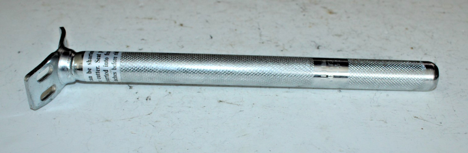 Vintage Seatpost Seat Tube 320/25.4mm 0 Offset Silver Steel Cruiser Hybrid Road~