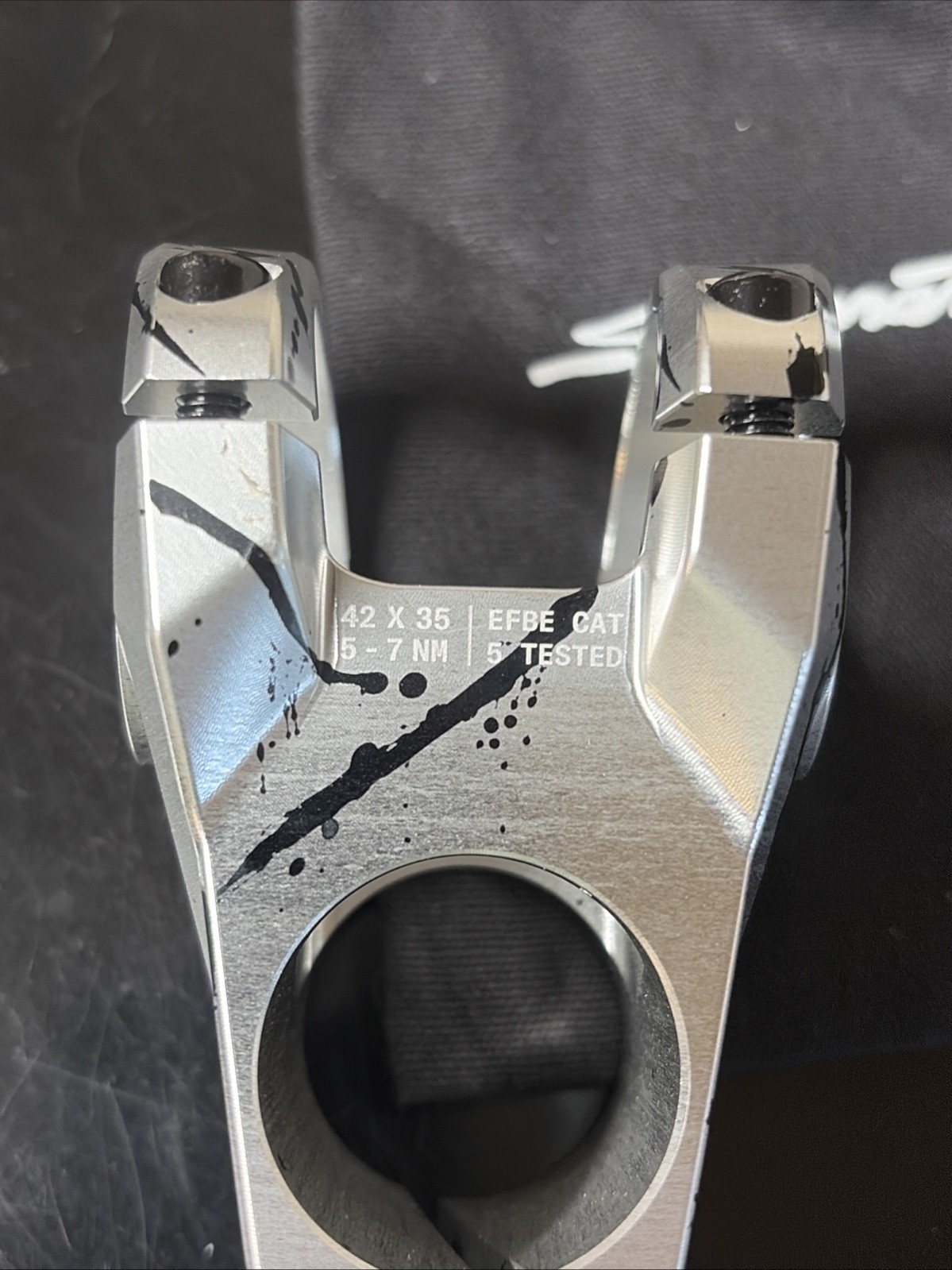Signature Components mtb stem, chrome/silver, 42mm length, 35.0 clamp
