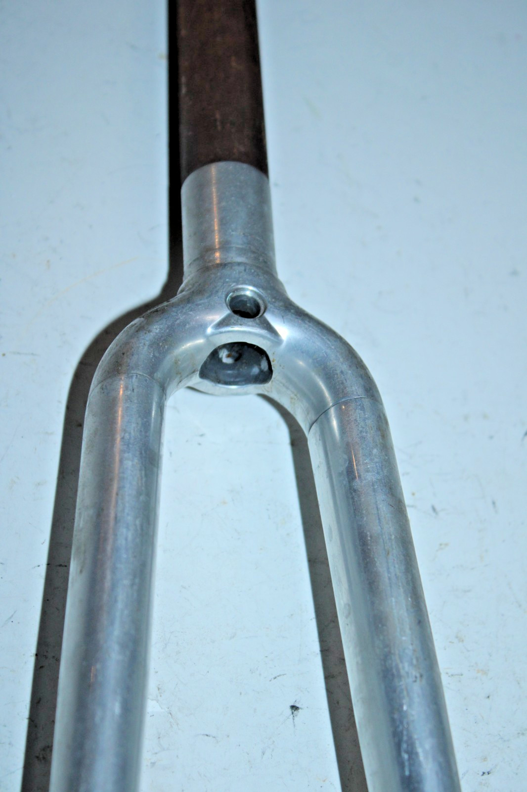 Vintage Road Hybrid Bike Fork 700c 1″ Threaded 177mm Silver Cafe Commuter Java ~