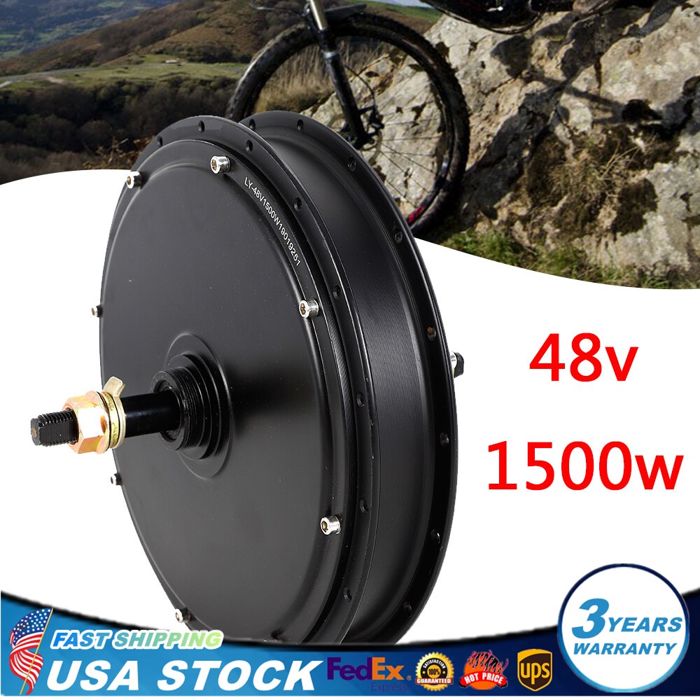 48V 1500W Fat Bike Hub Motor Powerful Brushless Ebike Motor Hub 500RPM