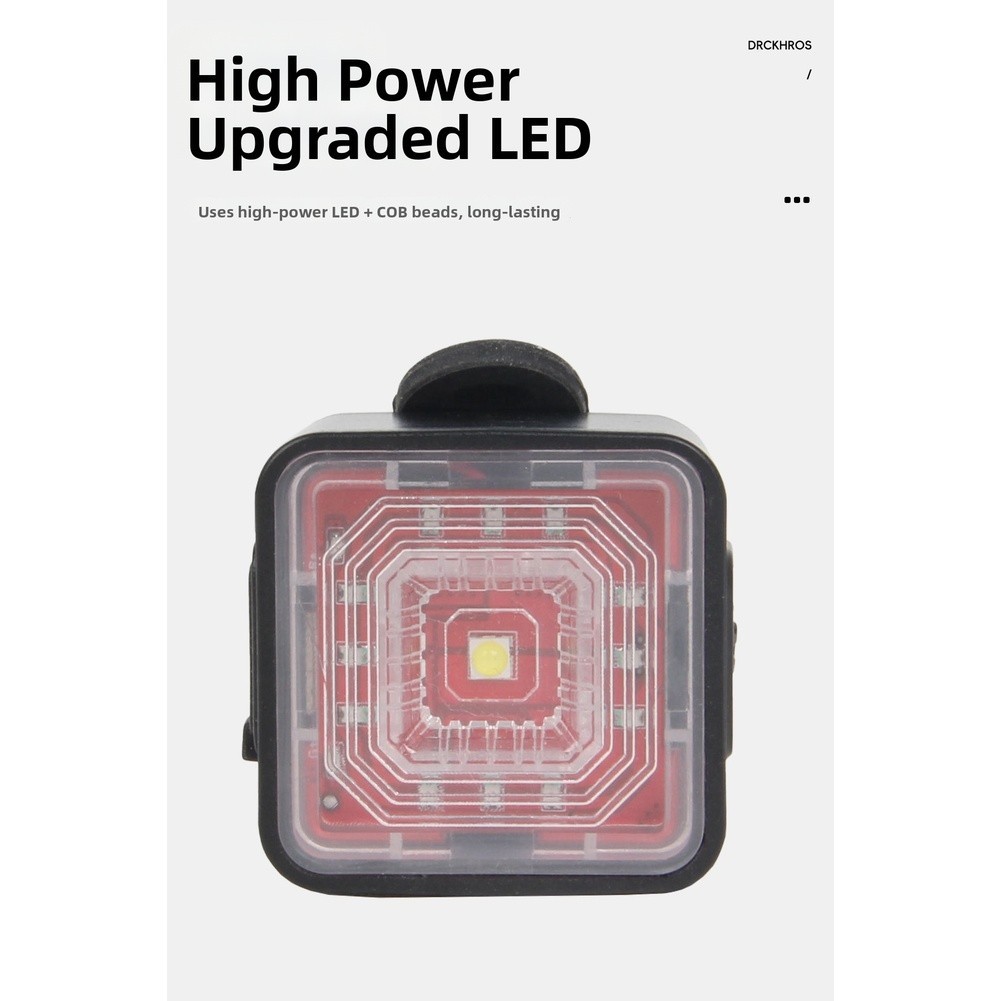 USB Bike Light Set Enhanced Visibility System Automatic Braking Sensor