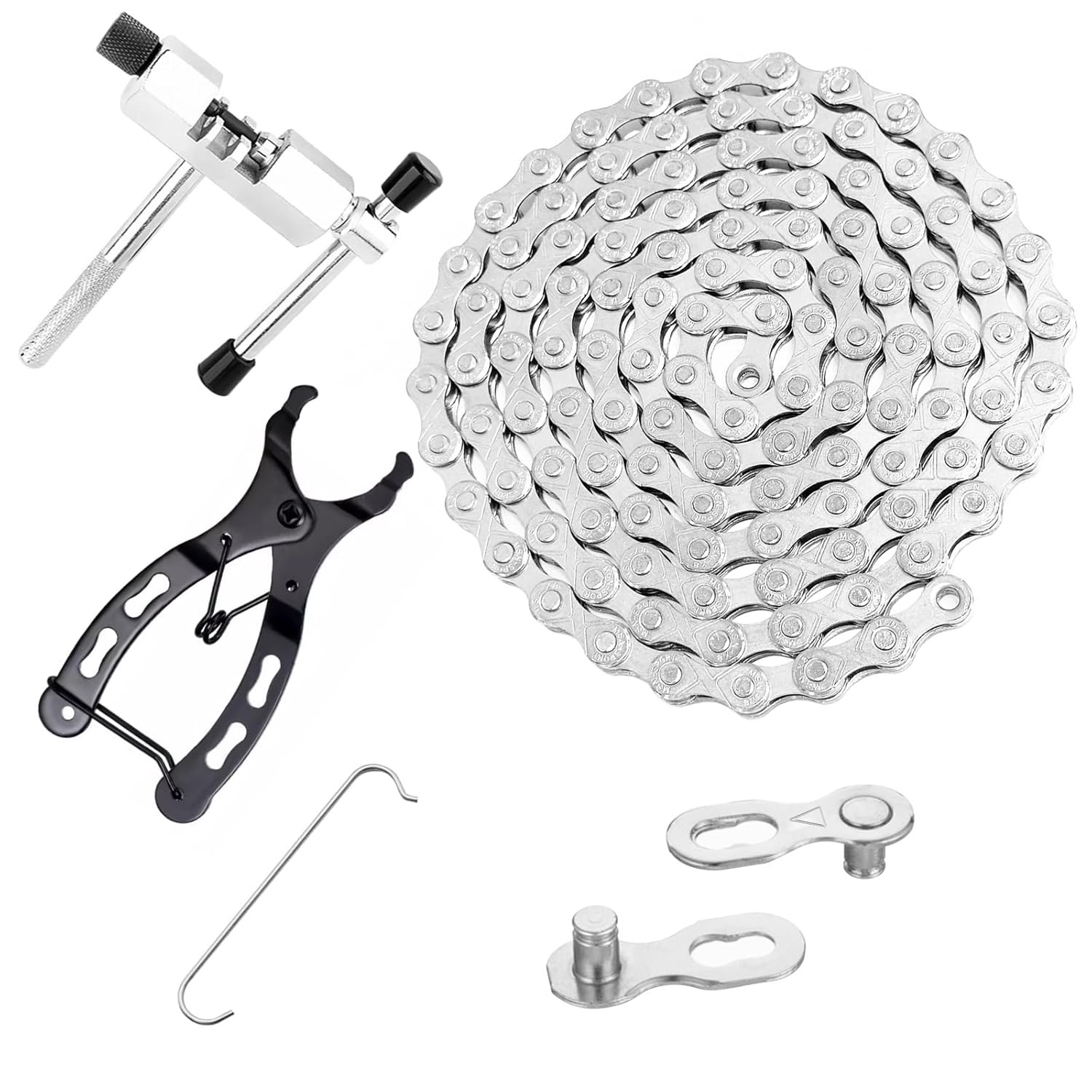 Bike Chain Kit, Single/6/7/8/9/10/11/12 Speed 6/7/8 Kit