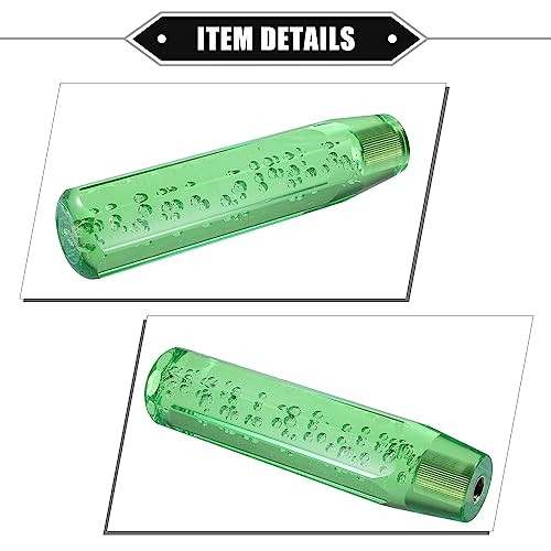 Gear Shift Knob Stick, 20cm Faux Crystal Transparent Bubble Gear Shifter Green