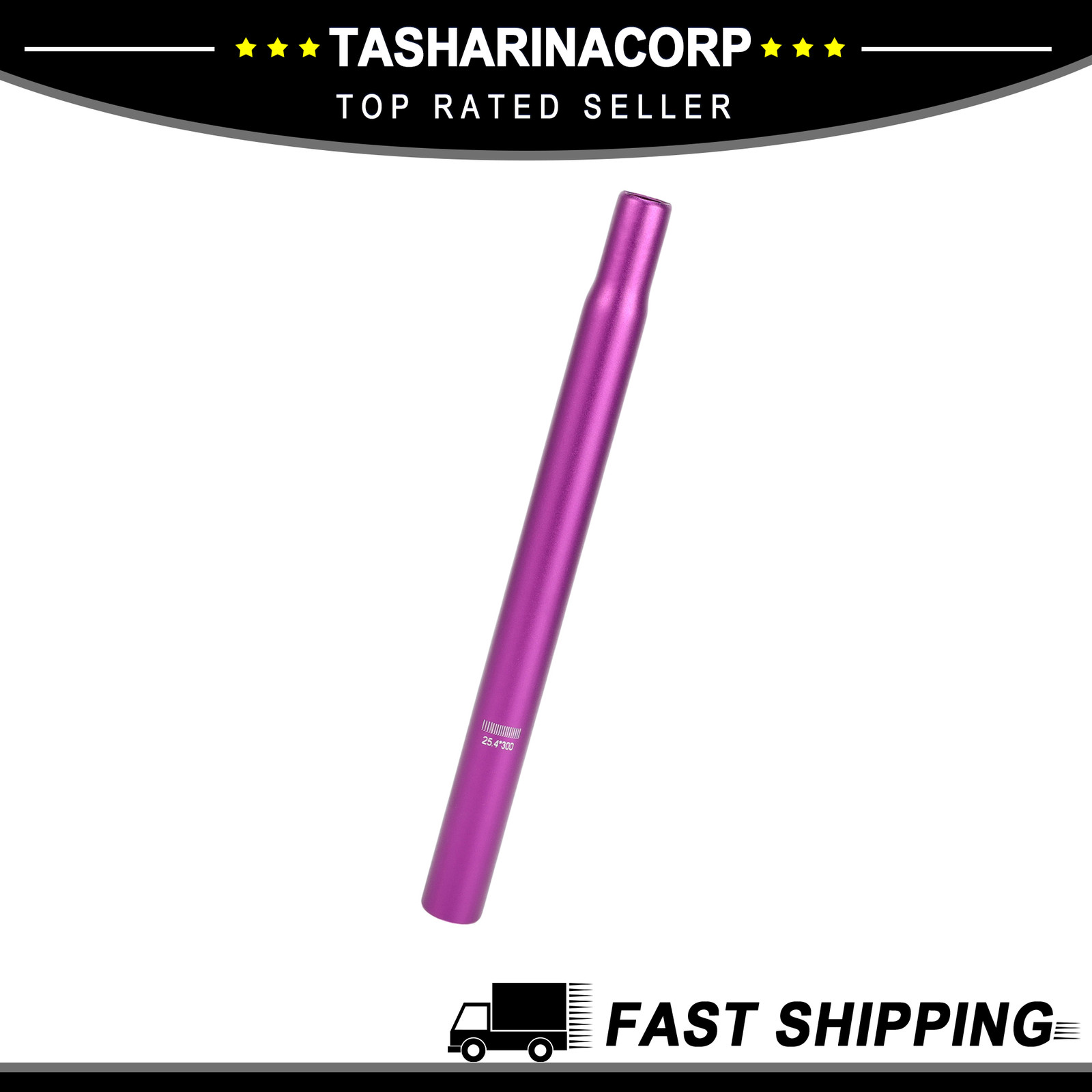 Bike Seat Posts 25.4x300mm Lightweight Post Seat Tube Purple Aluminum Alloy New