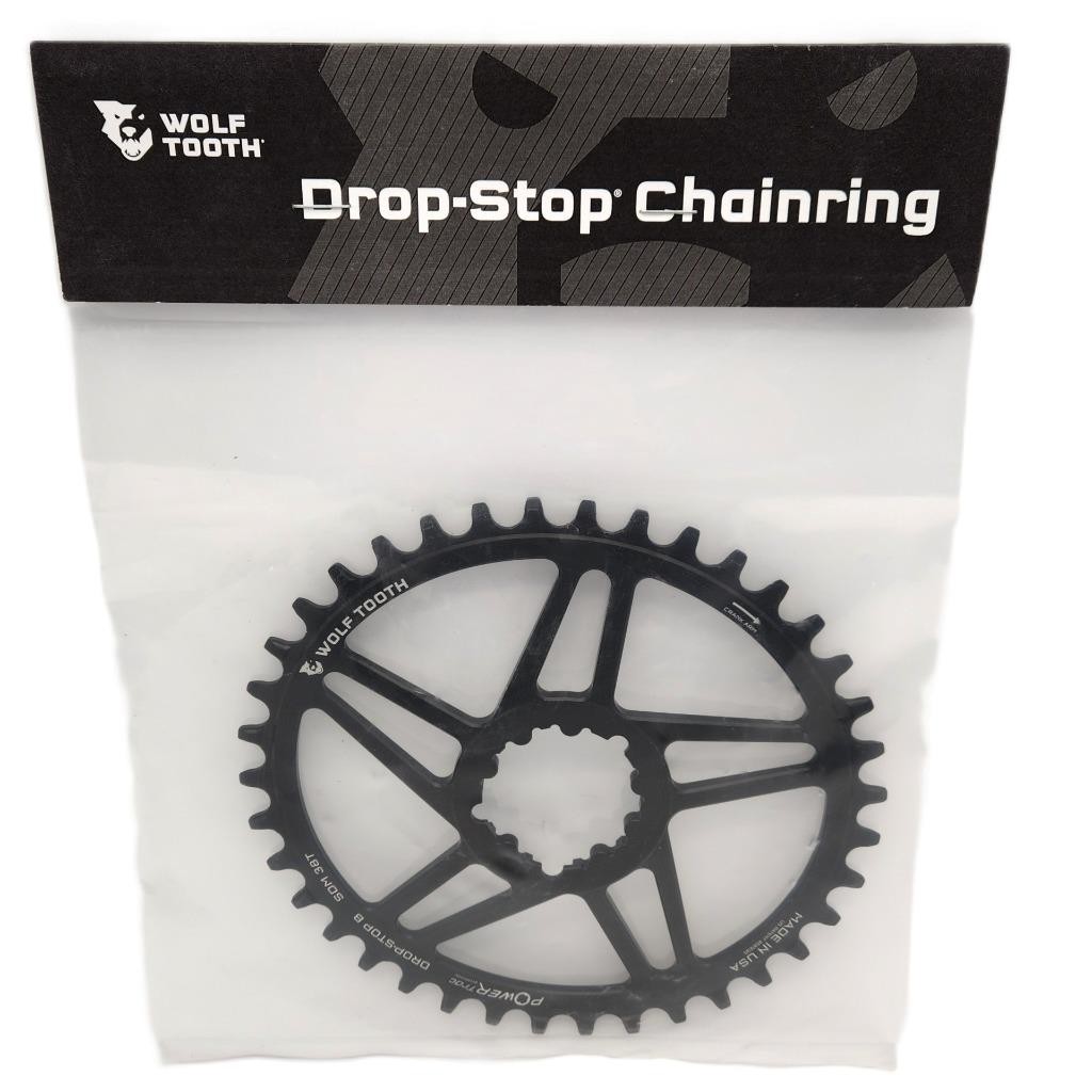 Wolf Tooth 38T 6mm-Offset Drop-Stop B Elliptical Direct Mount Chainring for SRAM