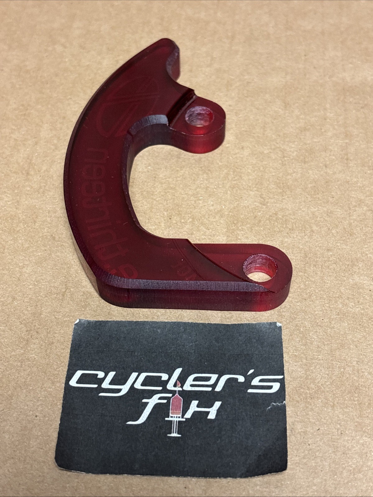 NOS 40T Ethirteen Taco Clear Red Bash Guard For Mtb DH Bike Bicycle Fit: Marin