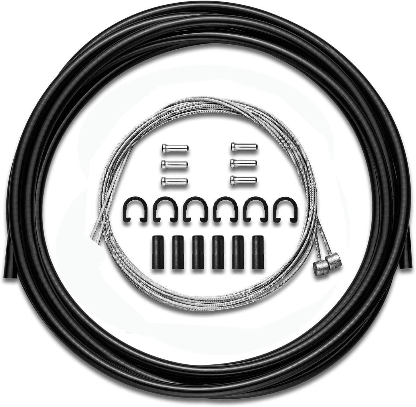 Universal Brake Cable & Housing Set 9.8ft Black