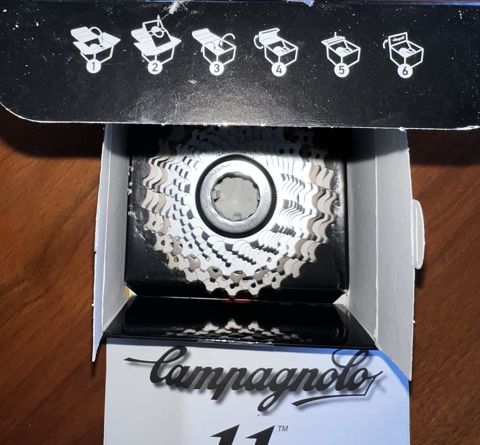 NEW!!! Campagnolo Record CS9-RE127 11-Speed Cassette – Titanium – 12-27T – NOS