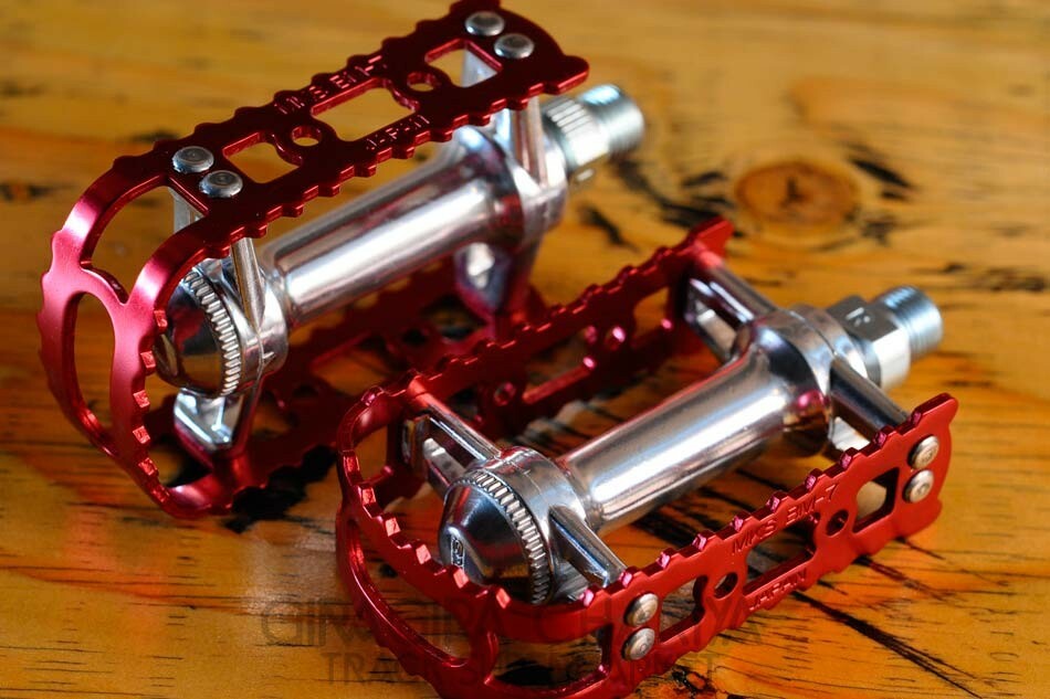 MKS BM-7 – Old School BMX Pedals 1/2″ or 9/16″ Options – Colors – Made in Japan