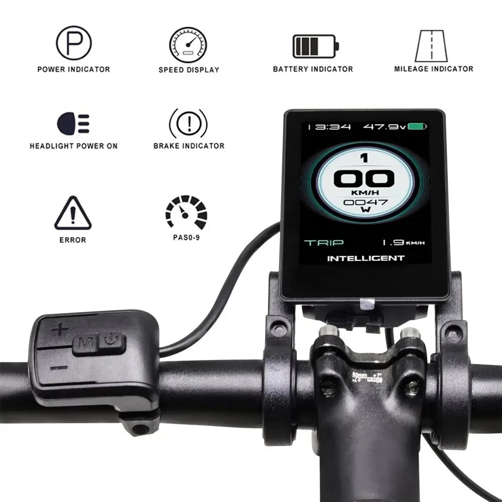 BAFANG 860C IPS Display Electric Bike Kit BBS BBSHD Mid Drive Motor Speedmeter