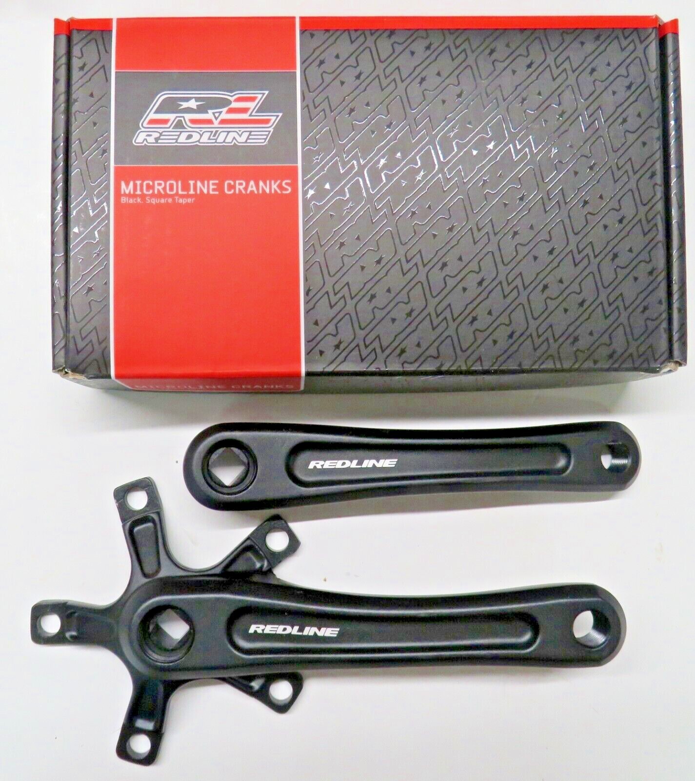 BMX Redline Microline Crank Arms Black 135 155 160 , 165 170mm 5 Bolt 110 mm