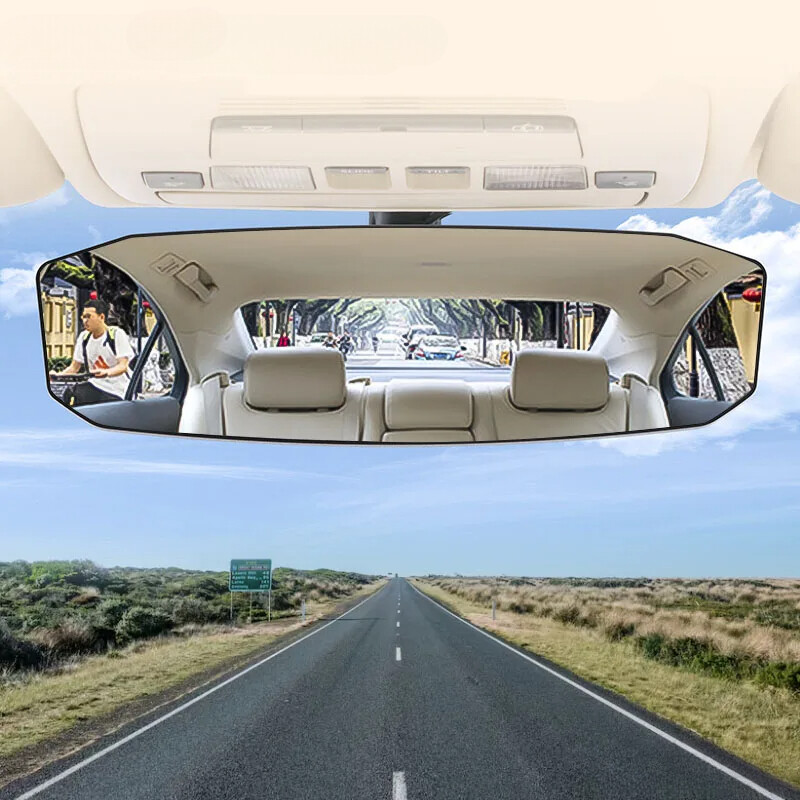 Car Mirror Interior Rear View Mirror Wide Angle Convex RearviewMirror Anti Glare