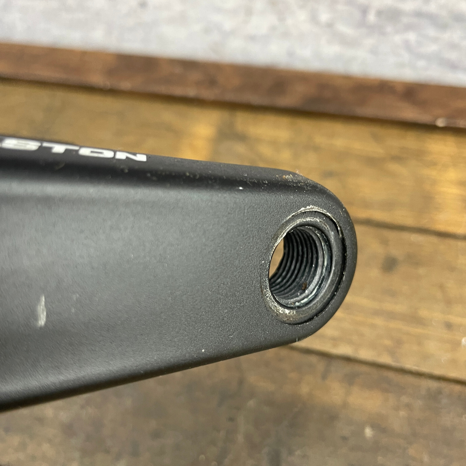 Easton EA90 Crank Set 175 mm Asymmetric 4 Bolt Alloy Road Black BB Untested
