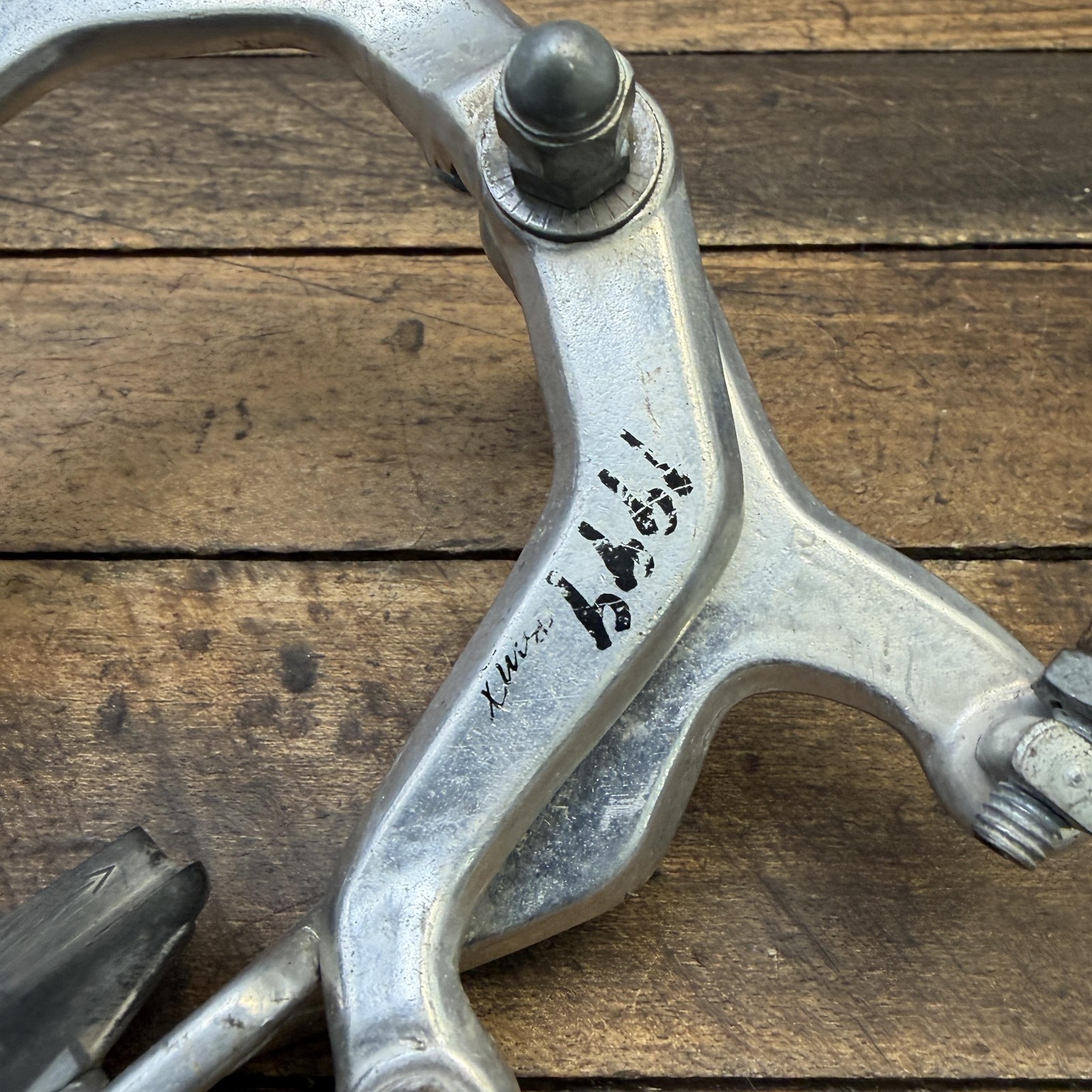 Vintage Odyssey 1999 BMX Caliper Brake 1985 Bear Stamp Silver Old School USA Bik