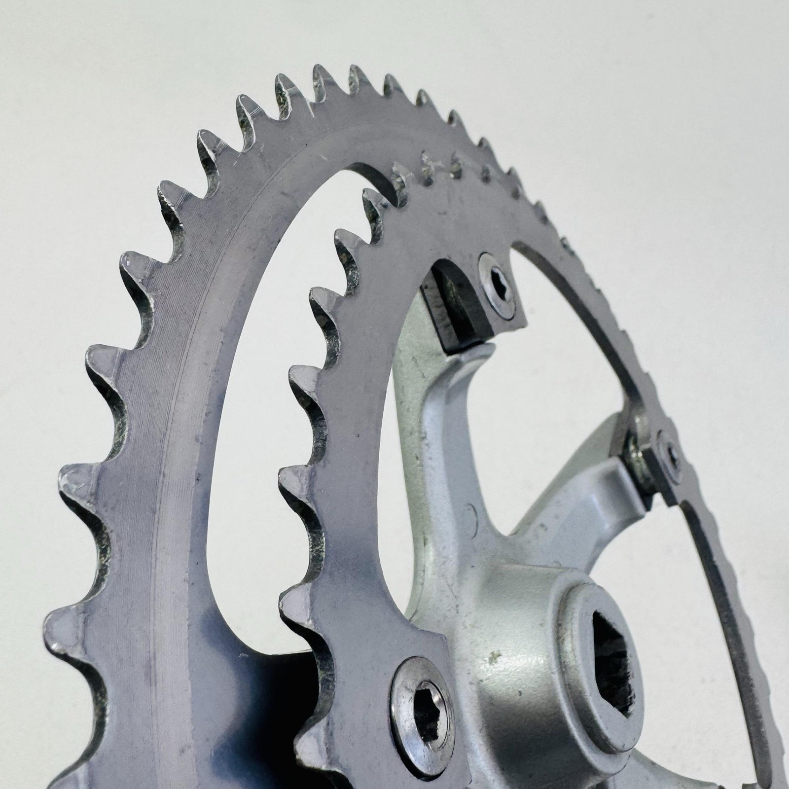 Vintage Sakae EDGE Double Crankset 170mm 52/42T Square Taper Road Bike Japan A83