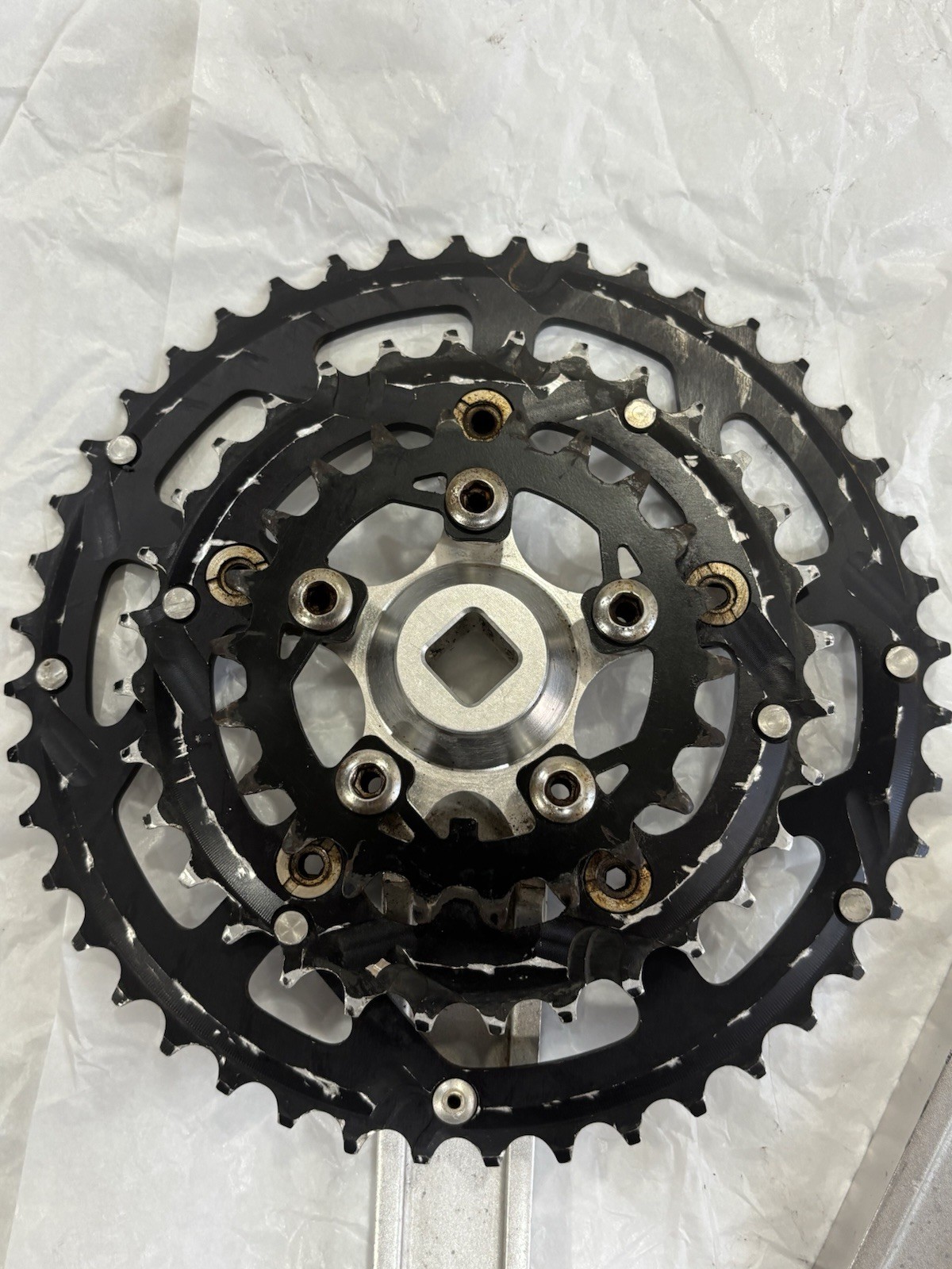 Race Face Forged Crankset Square Taper Vintage 90’s MTB 175mm Shimano Un52 Bb