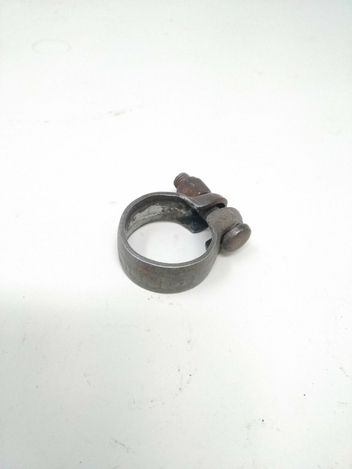 Vintage ’40’ 50 White Seat Clamp Clamp Seatpost Collar Seatclamp