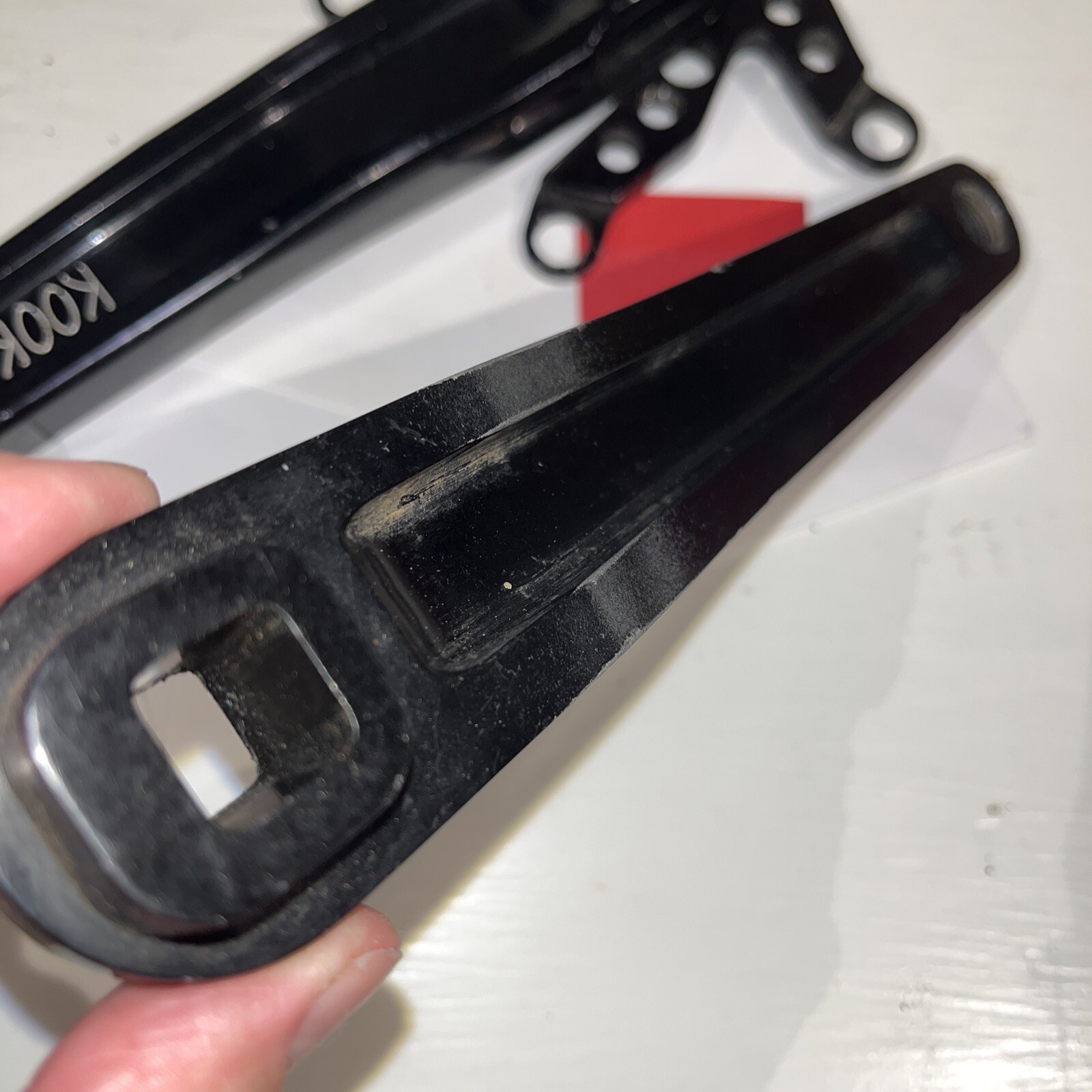 VINTAGE KOOKA FORGED 175L SQUARE TAPER CRANKSET ARM 110 BCD SPIDER – Black
