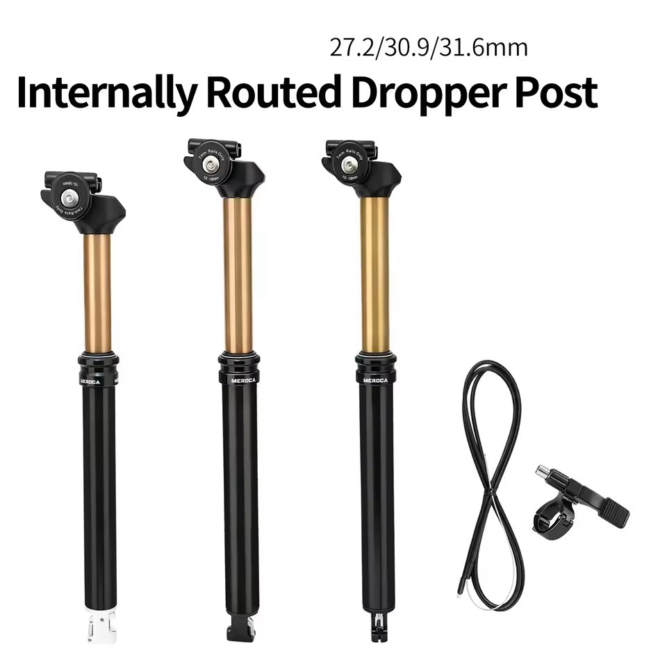 MEROCA Dropper Adjustable Seatpost MTB Bicycle Bike Internally Routed Post Parts