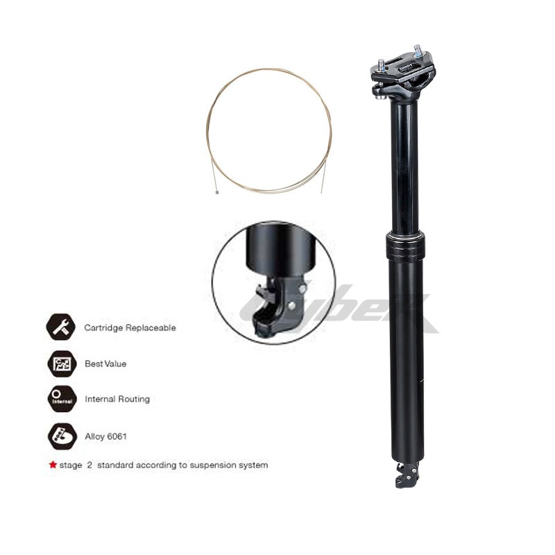 TranzX 30.9 Dropper Seatpost 400mm length 120mm travel Remote Lever Bulk